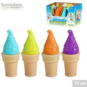 Bulle de savon cornet de glace 70ml display de 12