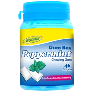 Chewing-gum sans sucre menthe fraîche 64,4g Woogie