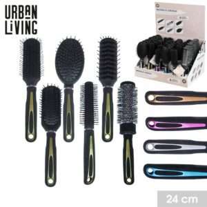 Brosse cheveux modèle assorti, 24cm, display de 36