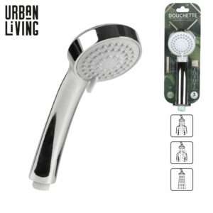 Pommeau de douche 3 jets chrome