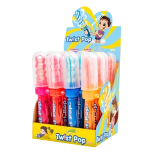 Sucette TWIST POP Woogie 23g Présentoir de 16