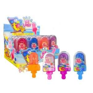 Sucette Ice Lolly 4 goûts boîte de 20