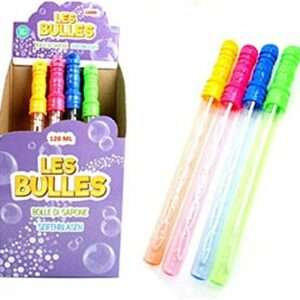 Bâton à bulles 37cm 120ml présentoir de 12