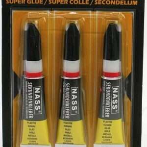 Colle forte Glue NASS 3g /3 présentoir de 12