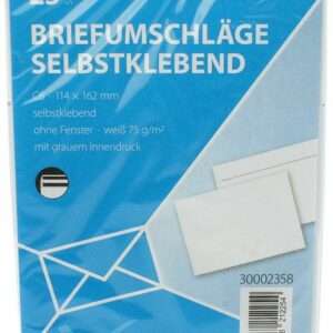 Enveloppe blanche 114*162 mm /25