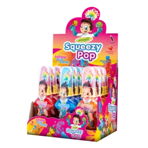 Sucette Squeezy Pop 80g display de 12