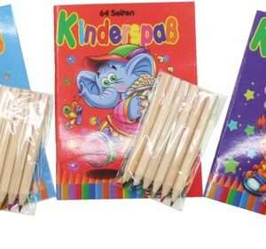 Livre de coloriage 64 pages + 6 crayons de couleur