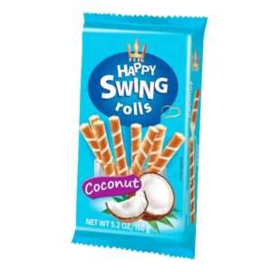 Biscuit Happy Swing Rolls Noix de Coco 150g display de 16