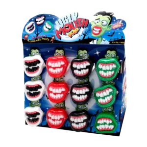 Sucette dentier monstre 15g présentoir de 12