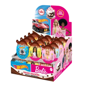 Oeuf surprise Barbie & Hot Wheels 17,5g présentoir de 24