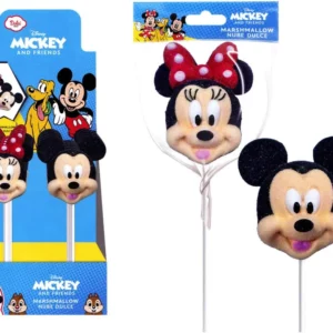 Sucette guimauve Mickey et Minnie 30g présentoir de 18