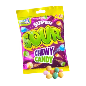 Bonbon acide Super Sour Chewy Candy 60g